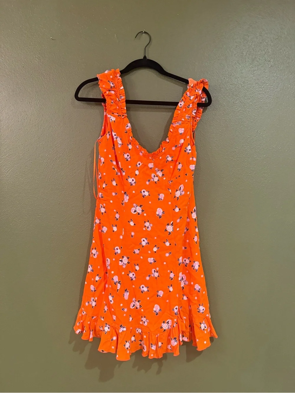 free people orange mini dress Free People Burnt Orange Smocked Bust Voluminous Mini Dress (Small) – The  Thrifty Hippy